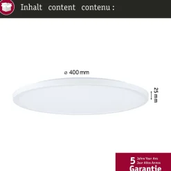 LED-paneeli Paulmann Atria Shine Ø290mm 19/2W 2400lm/150lm 3000K valkoinen