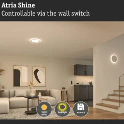 LED-paneeli Paulmann Atria Shine Ø290mm 19/2W 2400lm/150lm 3000K valkoinen