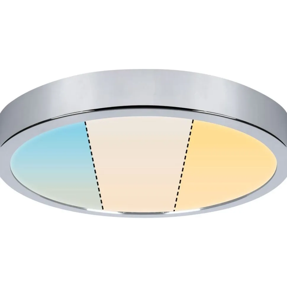 LED-paneeli Paulmann Aviar, IP44, 30cm, 18W, 1800lm, säädettävä värilämopötila, kromi