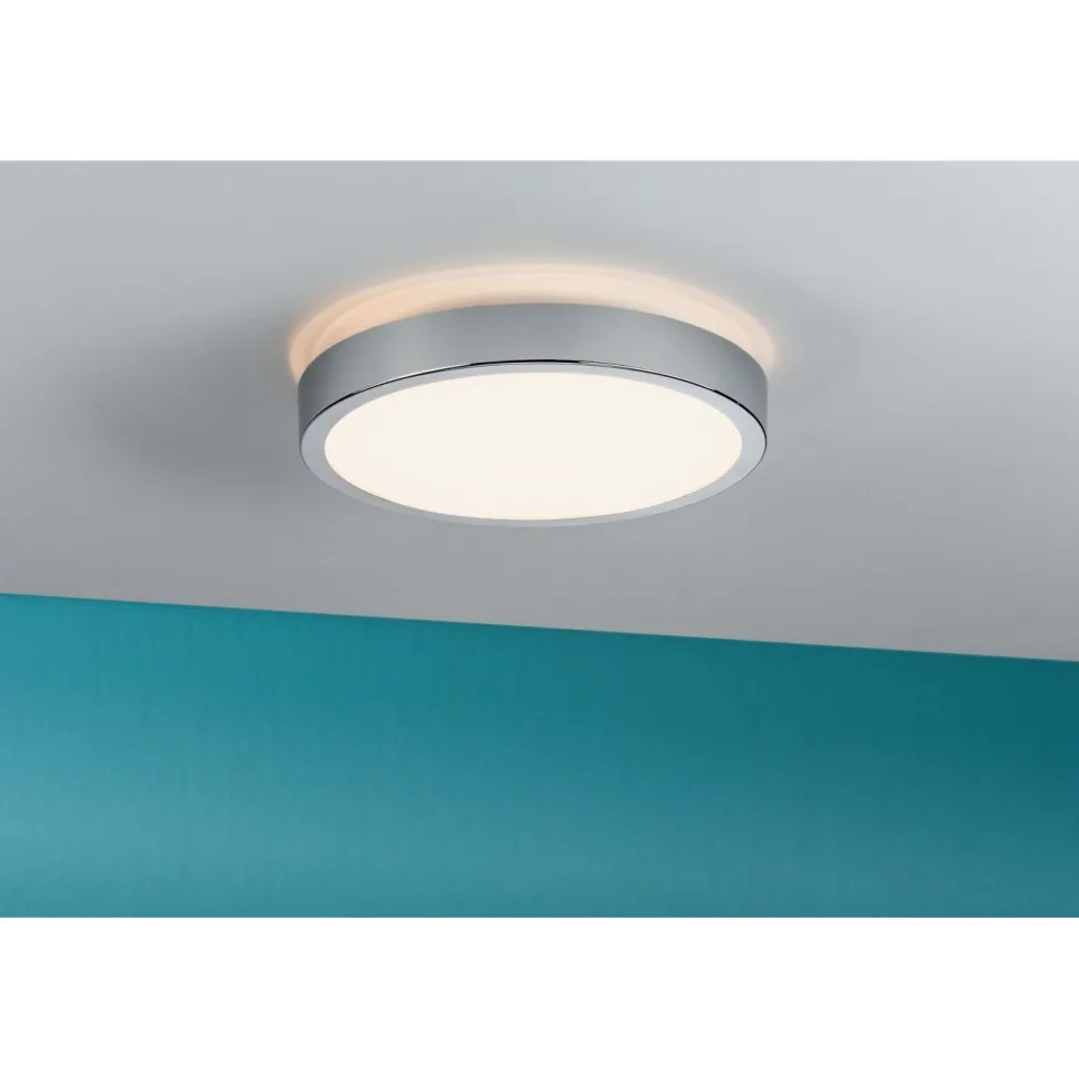 LED-paneeli Paulmann Aviar, IP44, 30cm, 18W, 1800lm, säädettävä värilämopötila, kromi