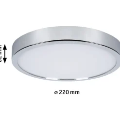 LED-paneeli Paulmann Aviar, IP44, 30cm, 18W, 1800lm, säädettävä värilämopötila, kromi
