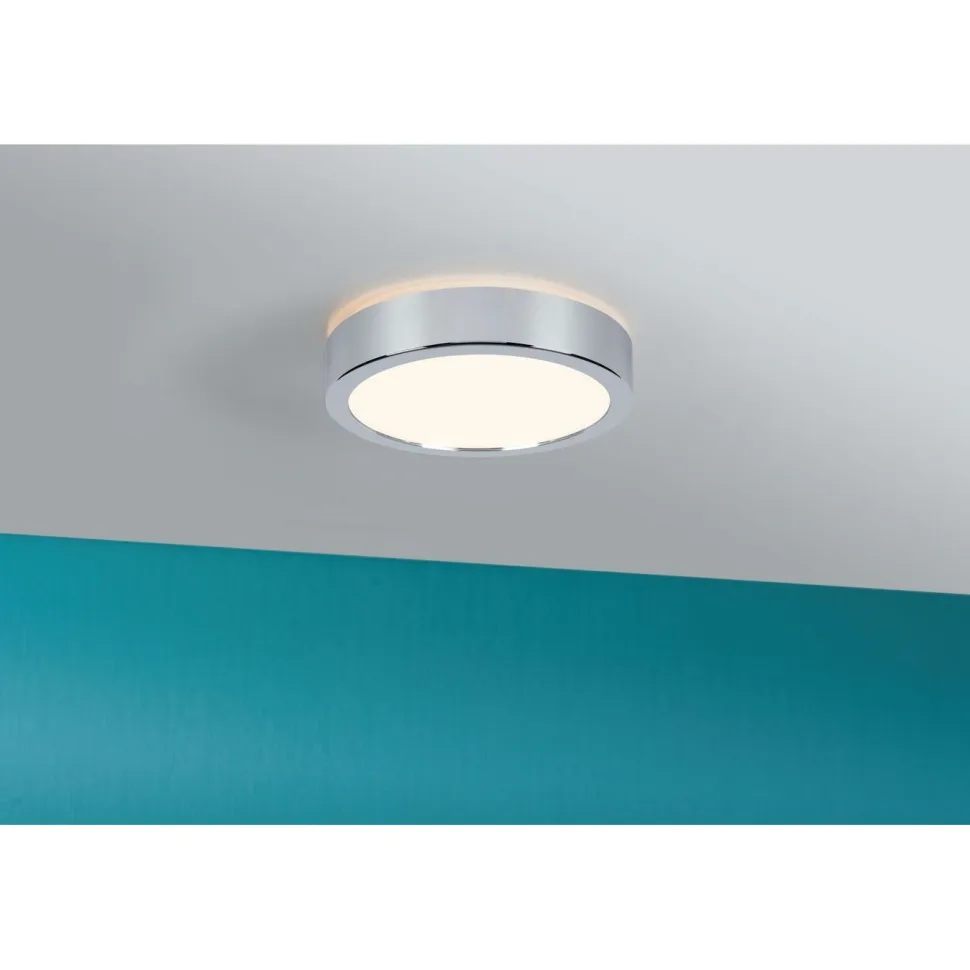 LED-paneeli Paulmann Aviar, IP44, 22cm, 13W, 1050lm, säädettävä värilämpötila, kromi
