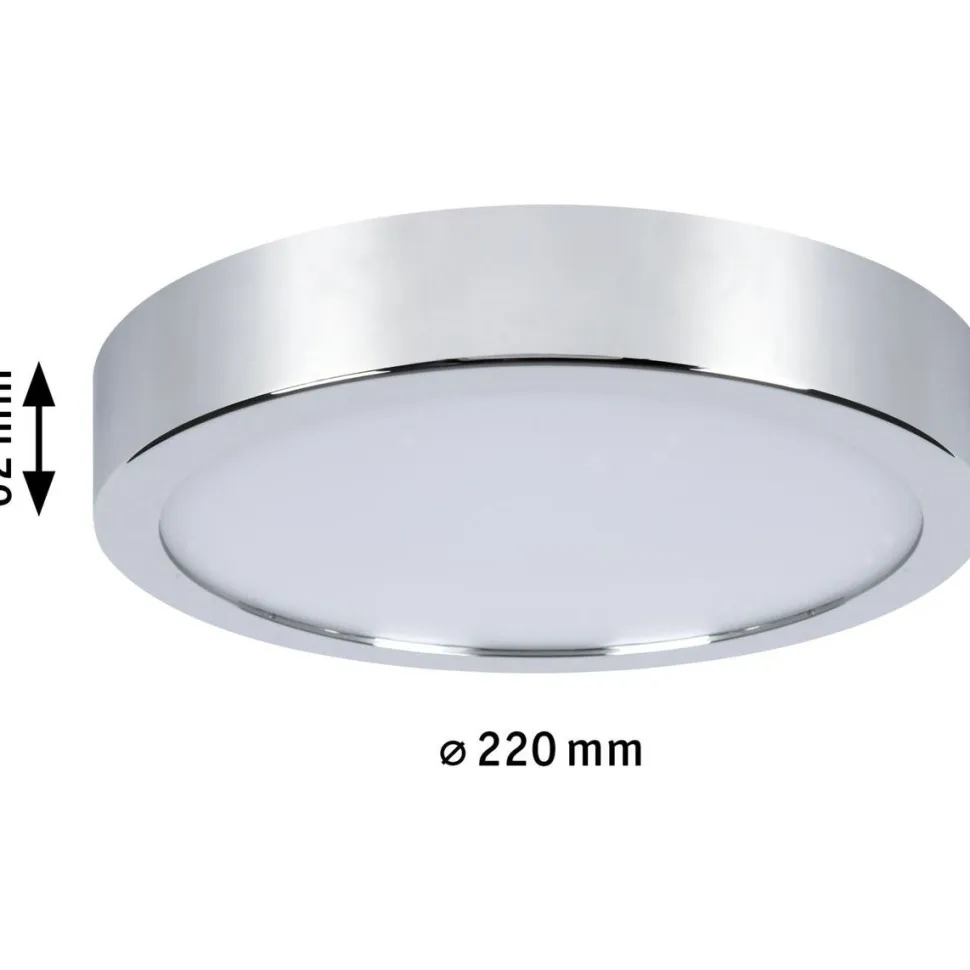 LED-paneeli Paulmann Aviar, IP44, 22cm, 13W, 1050lm, säädettävä värilämpötila, kromi