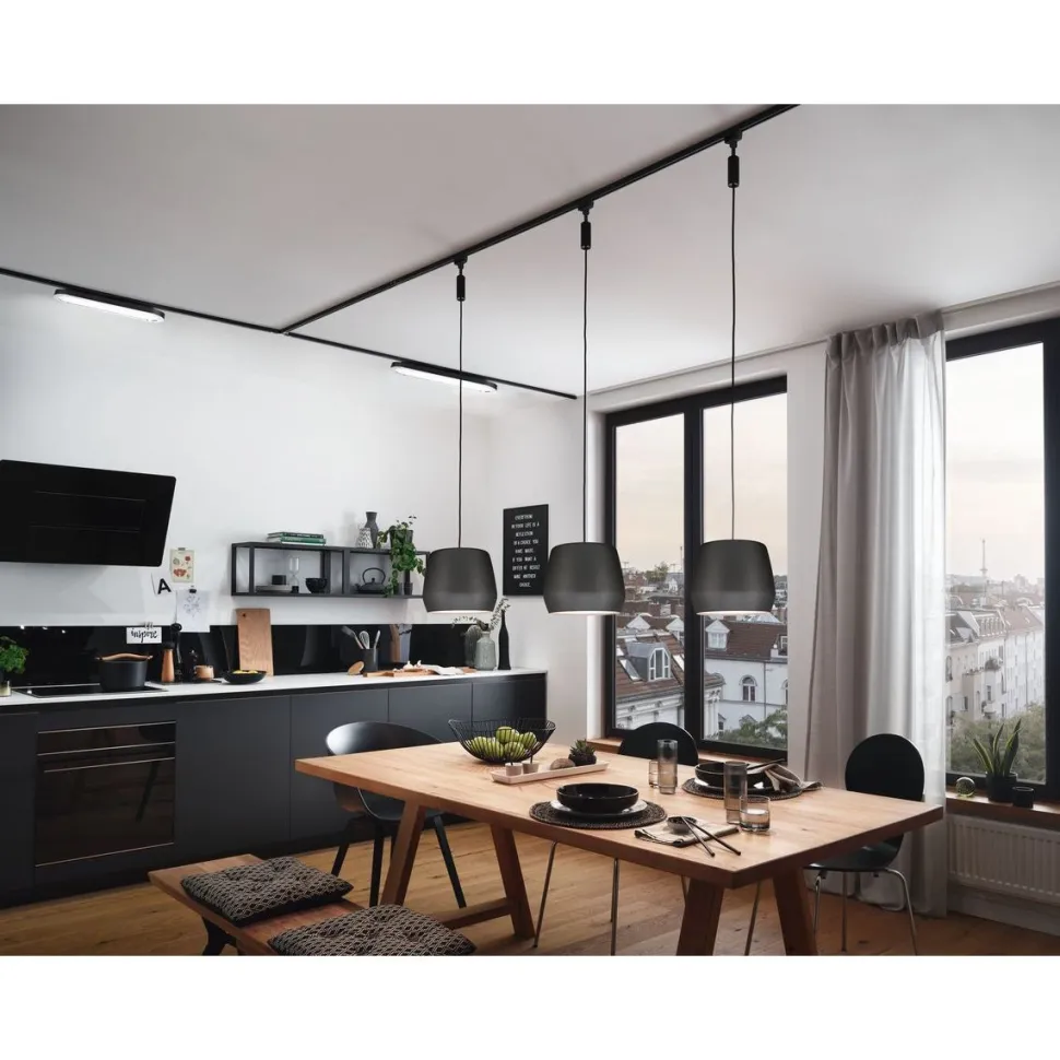 LED-Paneelivalaisin kiskoon Paulmann Urail Loop mattamusta
