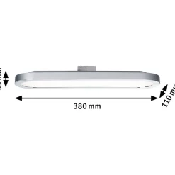 LED-Paneelivalaisin kiskoon Paulmann Urail Loop mattamusta