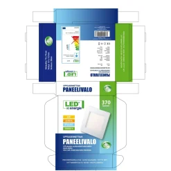 LED-paneelivalaisin Led Energie, 6W, 370lm, 3500K, 120x120mm, neliö, sisäänrakennettu liitäntälaite