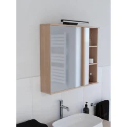 LED-peilivalaisin Eglo Regello-z connect.z 60cm, säädettävä värilämpötila, himmennettävä, IP44, seinään tai peilikaapin päälle, musta