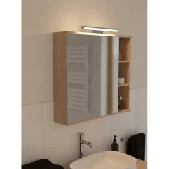 LED-peilivalaisin Eglo Regello-z connect.z 60cm, säädettävä värilämpötila, himmennettävä, IP44, seinään tai peilikaapin päälle, musta