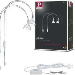 LED-peilivalaisin Paulmann Galeria Assistent II, GU5.3, 2700K, 2x230lm, 2x4W, kromi