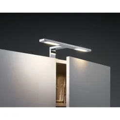 LED-peilivalaisin Paulmann Galeria Hook, IP44, 2700K, kromi