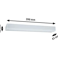 LED-peilivalaisin Paulmann Luno, 39.6cm, IP44, säädettävä värilämpötila, alumiini