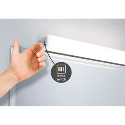 LED-peilivalaisin Paulmann Luno, 39.6cm, IP44, säädettävä värilämpötila, alumiini