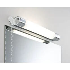 LED-peilivalaisin Paulmann Orgon Prise, 44cm, IP44, 3000K, kromi/valkoinen