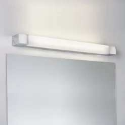 LED-peilivalaisin Paulmann Quasar, 70cm, IP44, 3000K, kromi/valkoinen