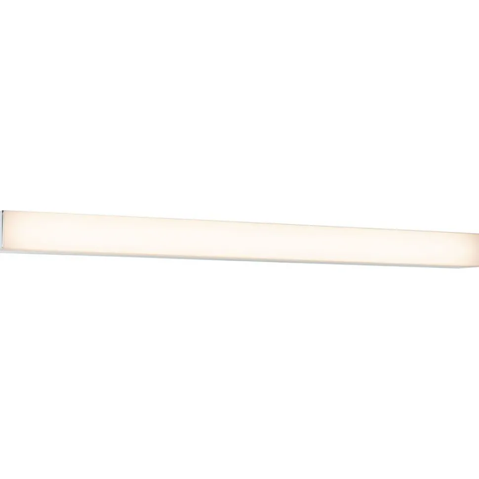 LED-peilivalaisin Paulmann Tova, 60cm, IP44, säädettävä värilämpötila, himmennettävä kromi/valkoinen