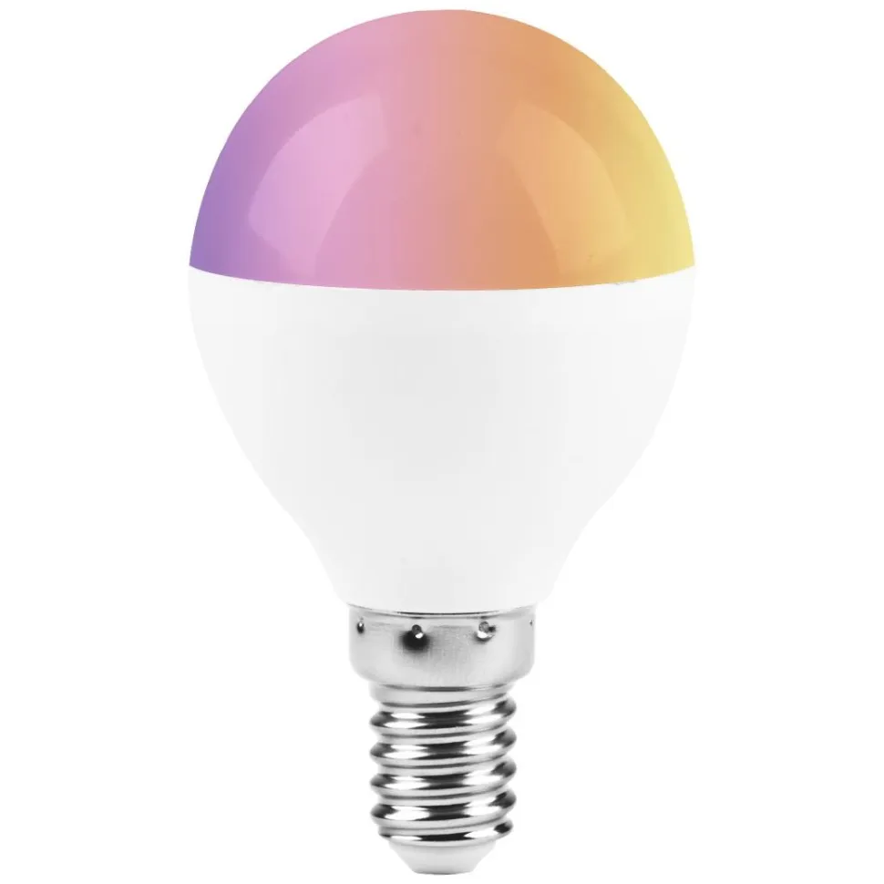 LED-pienkupulamppu Emax Smart Home WIFI G45/E14 5 W 400 lm RGB+CCT 2700-6500 K himmennettävä