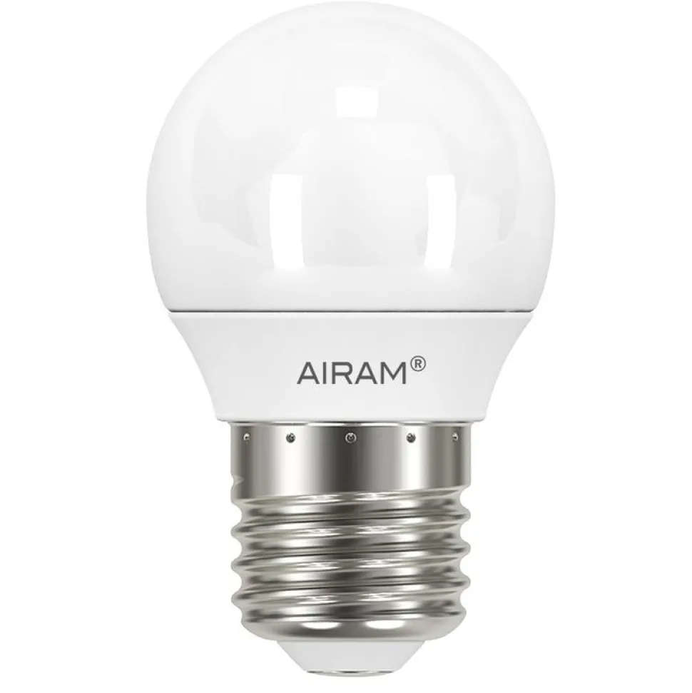 LED-pienkupulamppu Airam Pro P45 830, E27, 3000K, 470lm