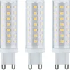 LED-pistokantalamppu Paulmann Pin Base, G9, 470lm, 5W, 4000K, kirkas, 3kpl