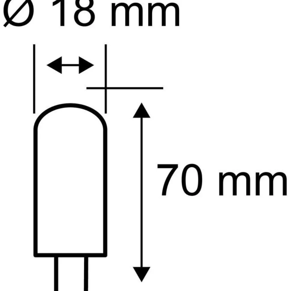 LED-pistokantalamppu Paulmann Pin Base, G9, 470lm, 5W, 4000K, kirkas, 3kpl