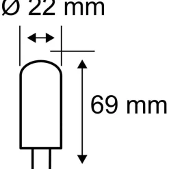 LED-pistokantalamppu Paulmann Pin Base, G9, 800lm, 7.2W, 2700K, himmennettävä, kirkas