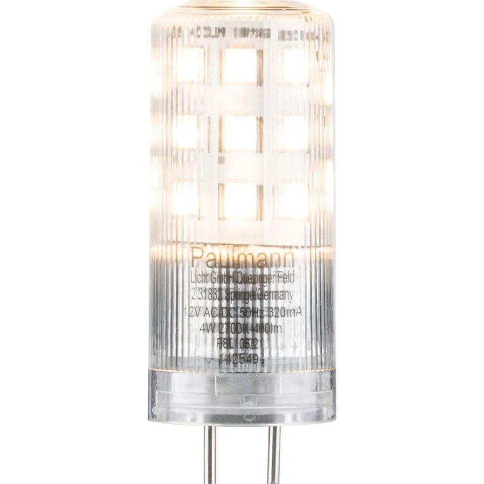 LED-pistokantalamppu Paulmann Pin Base, 12V, GY6.35, 400lm, 4W, 2700K, himmennettävä, kirkas