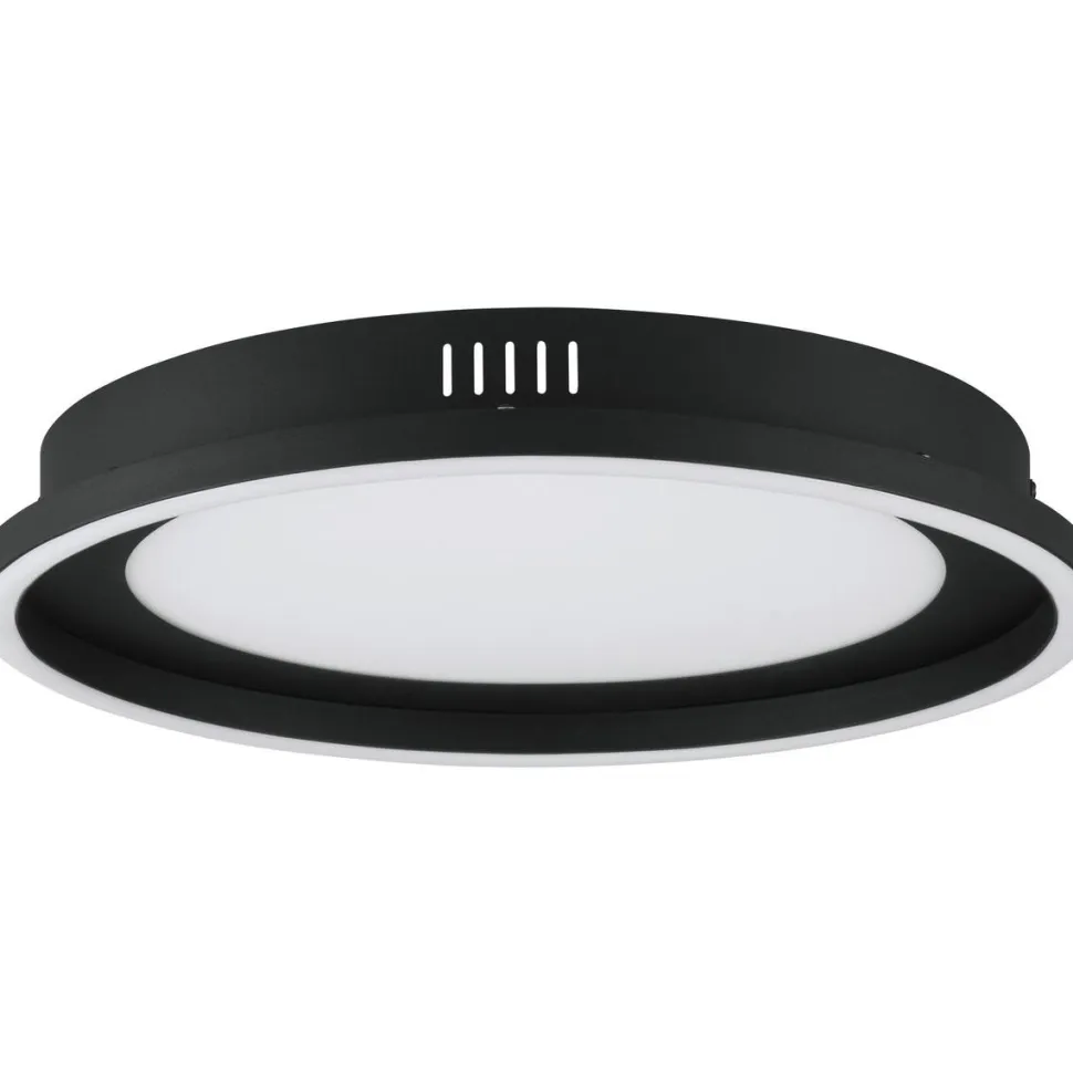 LED-Plafondi Eglo Calagrano Ø38cm värivaihto + kaukosäädin musta/valkoinen