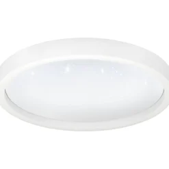 LED-Plafondi Eglo connect.z Montemorelos-z 17.8W Ø42cm musta/kristalliefekti