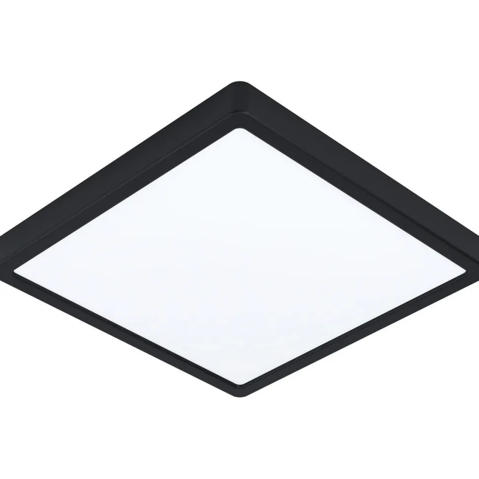 LED-Plafondi Eglo connect.z Fueva-Z 28x28cm 19.5W musta