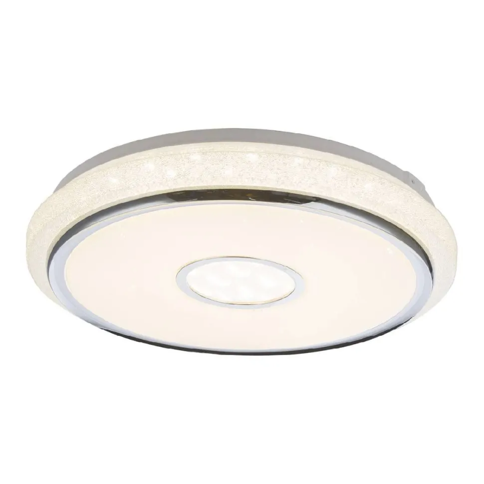 LED-plafondi Globo Dani Ø50cm 40W himmennettävä valkoinen