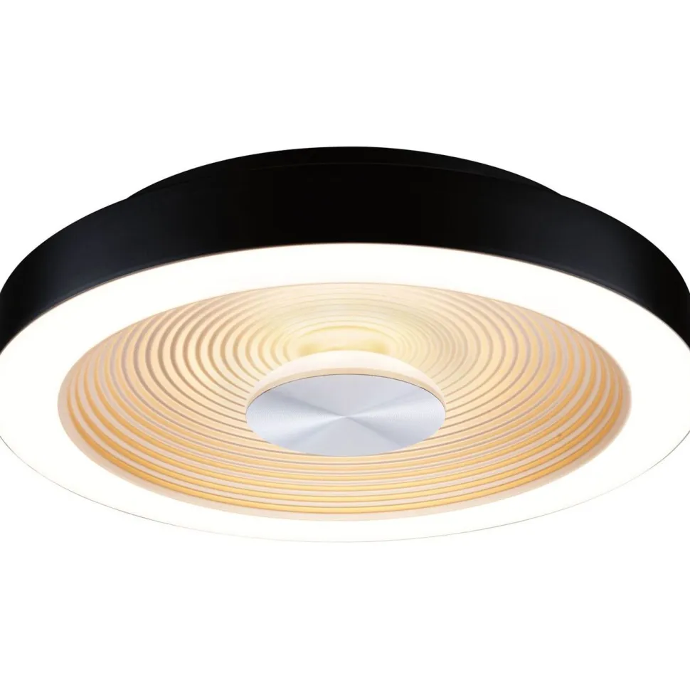 LED-plafondi Paulmann Volea Ø32cm IP44 3000K 470lm/1650lm 3.5/13W himmennettävä musta/kulta