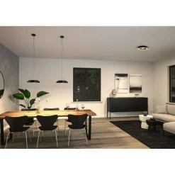LED-plafondi Paulmann Volea Ø32cm IP44 3000K 470lm/1650lm 3.5/13W himmennettävä musta/kulta