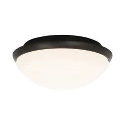 LED-plafondi Aneta Lighting Siracusa IP44 valkoinen/musta