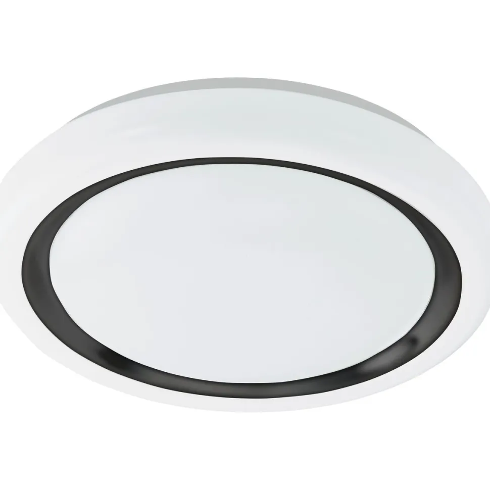 LED-Plafondi Eglo Capasso valkoinen/musta eri kokoja