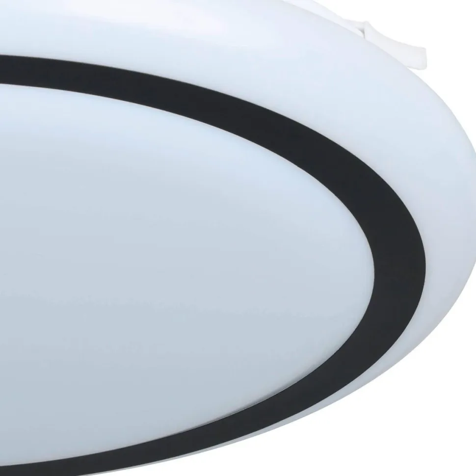 LED-Plafondi Eglo Capasso valkoinen/musta eri kokoja