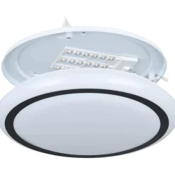 LED-Plafondi Eglo Capasso valkoinen/musta eri kokoja