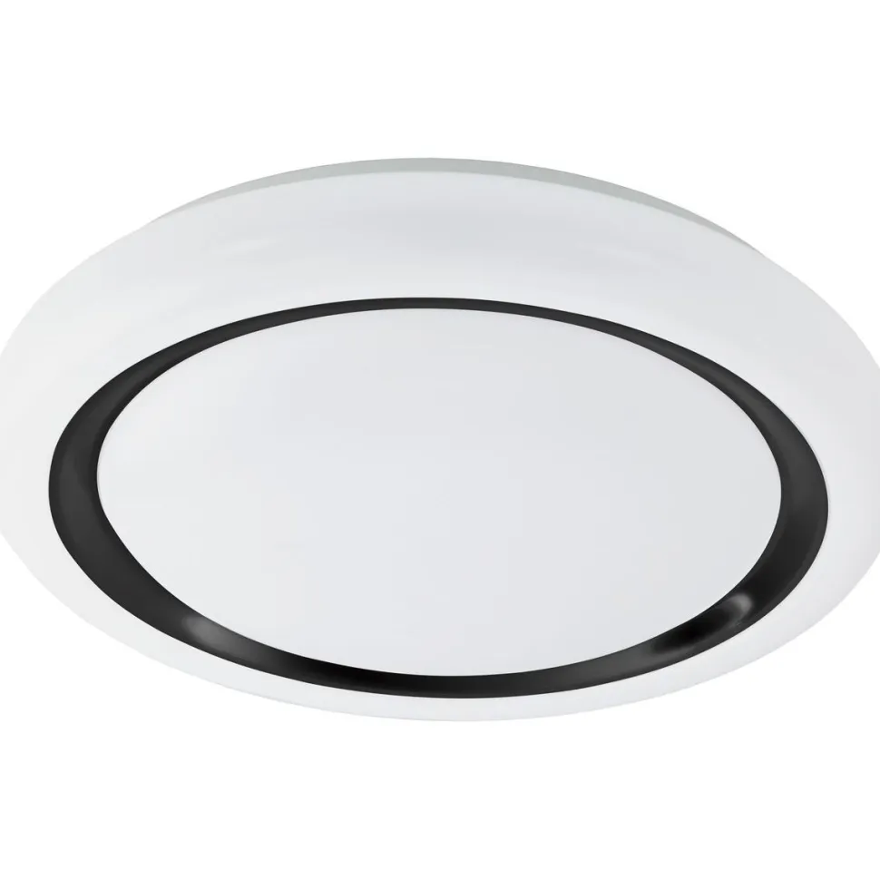 LED-Plafondi Eglo Capasso valkoinen/musta eri kokoja
