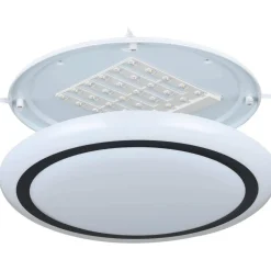 LED-Plafondi Eglo Capasso valkoinen/musta eri kokoja