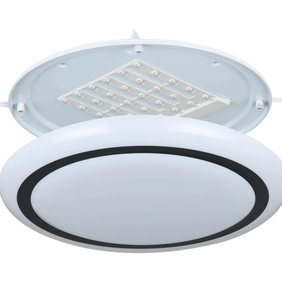 LED-Plafondi Eglo Capasso valkoinen/musta eri kokoja