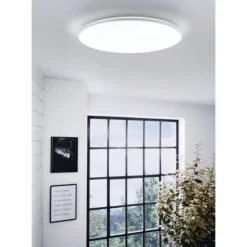 LED-Plafondi Eglo Crespillo Ø38cm valkoinen