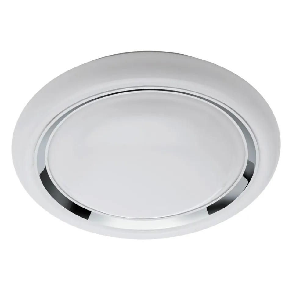 LED-plafondi Eglo Crosslink Capasso-C 17W Ø340x85 mm IP20 valkoinen/kromi