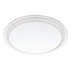 LED-plafondi Eglo Crosslink Competa-C 17W Ø430x90 mm IP20 valkoinen/hopea/kirkas