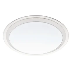 LED-plafondi Eglo Crosslink Competa-C 17W Ø430x90 mm IP20 valkoinen/hopea/kirkas