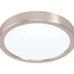 LED-Plafondi Eglo Fueva 5 Ø16cm 4000K harjattu teräs pyöreä pinta-asennettava vaihdettava LED