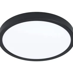 LED-Plafondi Eglo Fueva 5 Ø28,5cm 3000K musta pyöreä pinta-asennettava