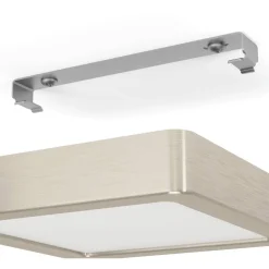 LED-Plafondi Eglo Fueva 5 himmennettävä mattanikkeli/valkoinen eri kokoja
