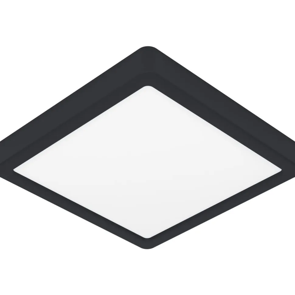LED-Plafondi Eglo Fueva 5 IP44 musta/valkoinen eri kokoja