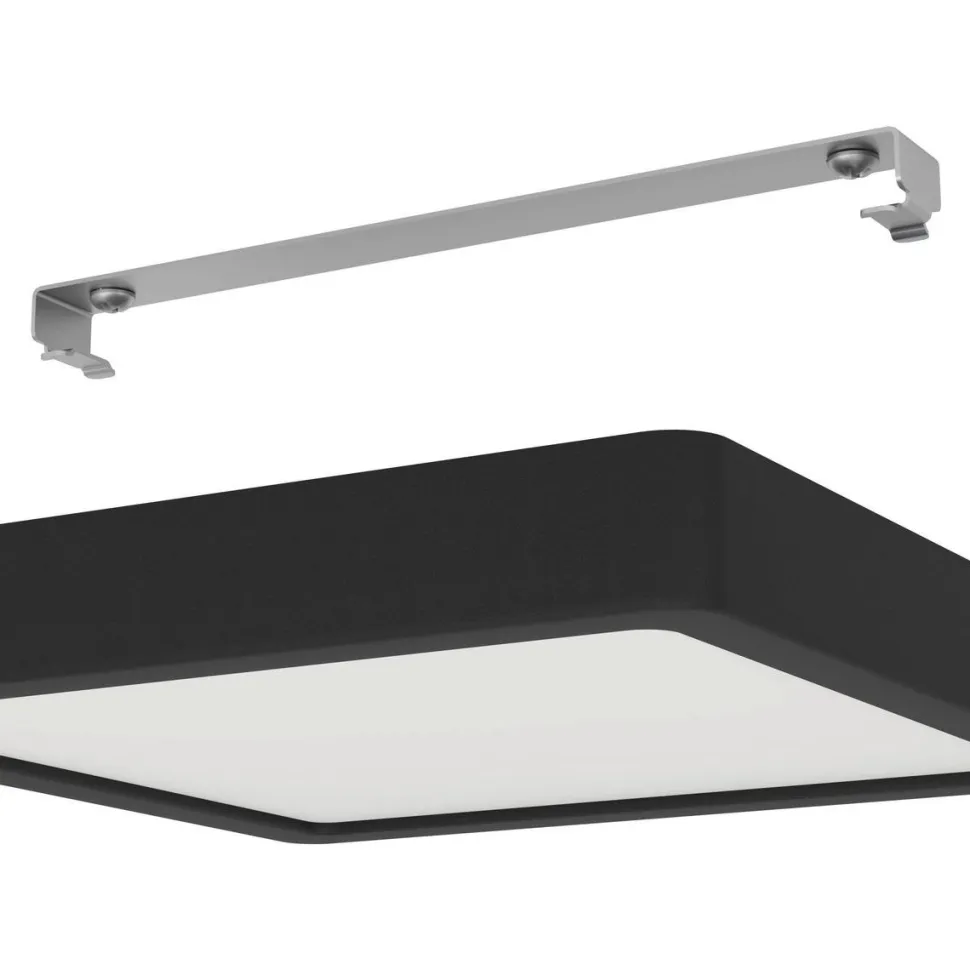 LED-Plafondi Eglo Fueva 5 IP44 musta/valkoinen eri kokoja