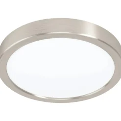 LED-Plafondi Eglo Fueva 5 3000K harjattu teräs pyöreä pinta-asennettava vaihdettava LED eri kokoja