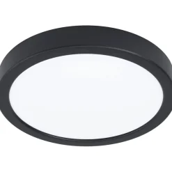 LED-Plafondi Eglo Fueva 5 3000K musta pyöreä pinta-asennettava vaihdettava LED eri kokoja