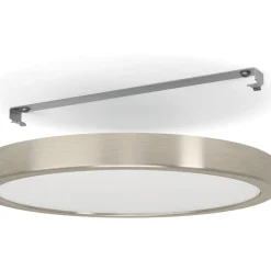 LED-Plafondi Eglo Fueva 5 17W Ø21cm himmennettävä mattanikkeli/valkoinen